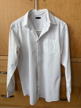 Tommy Hilfiger White Men's Long Sleeve Button-Up Shirt